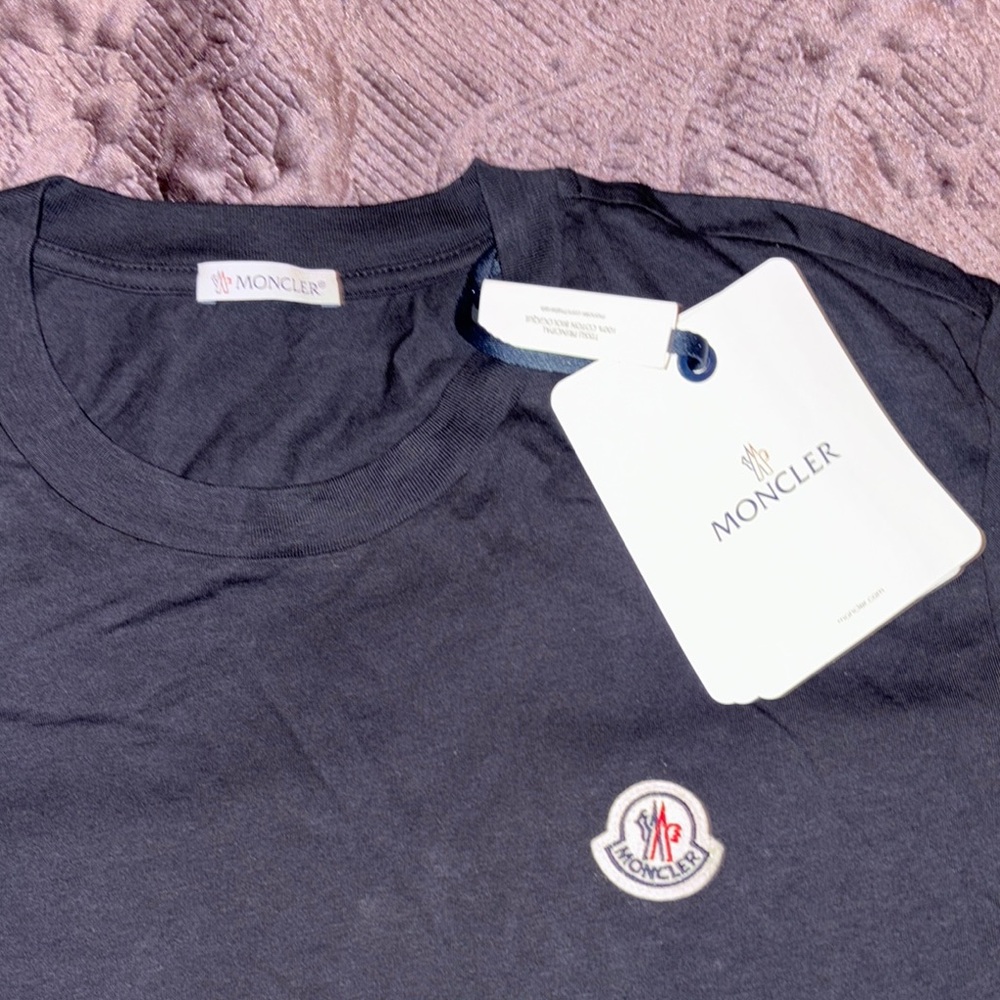 Moncler Black Short Sleeve Tee